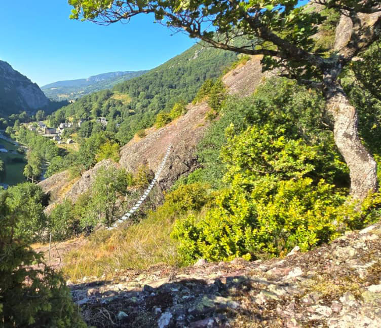 Passerelle de la via ferrata du Tucaou